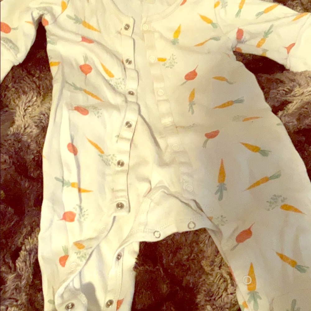 Carrot baby onesie